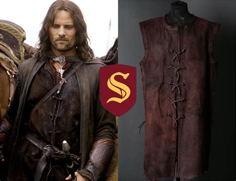 Aragorn Strider Vest Lord Of The Rings Cosplay Leather Vest Etsy