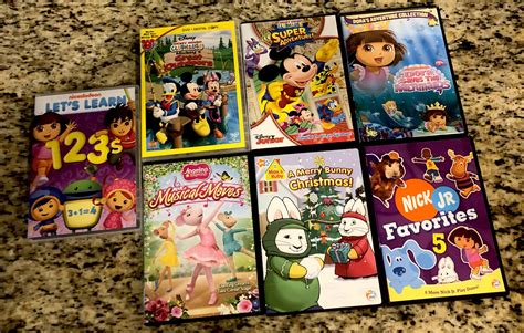 Nick Jr Lot Of 7 Dvds Max And Ruby Does Blue Mickey Mouse Clubhouse
