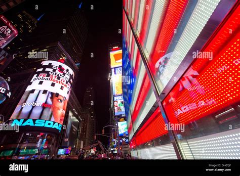 Times Square Neon Lights Stock Photo Alamy