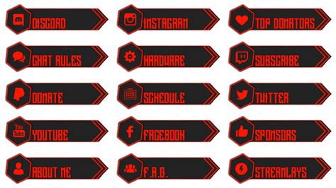 Freedom Twitch Panels Streamlayscom Banner Template Facebook Post