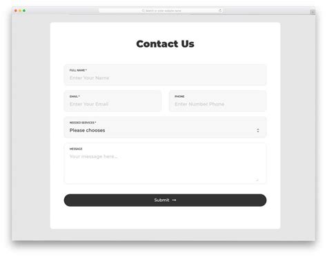 Html Contact Forms How To Create And 30 Best Free Modern Ones For You