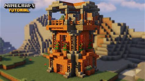 Minecraft Acacia House Tutorial Easy How To Build Youtube