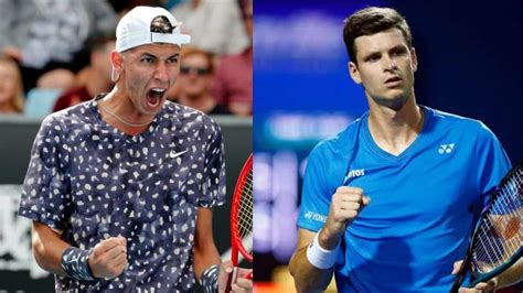 Novak djokovic of serbia celebrates his win over hubert hurkacz of poland, . Indian Wells 2021: Alexei Popyrin vs Hubert Hurkacz ...