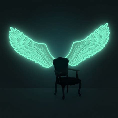 Luminous Angel Wings Glow In The Dark Wings Wall Sticker