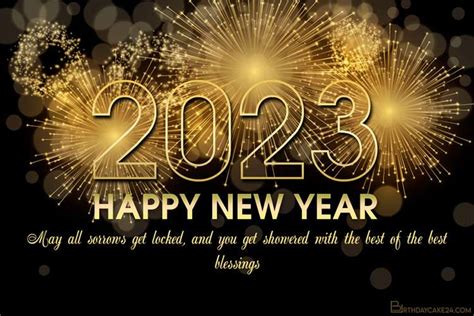 New Year 2023 Fireworks Wishes Cards Online Free Happy New Year Photo