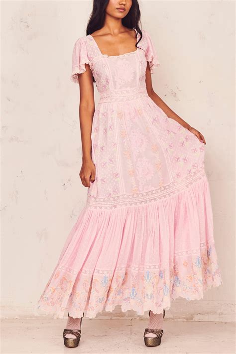 Loveshackfancy Cotton Norma Dress In Pink Lyst