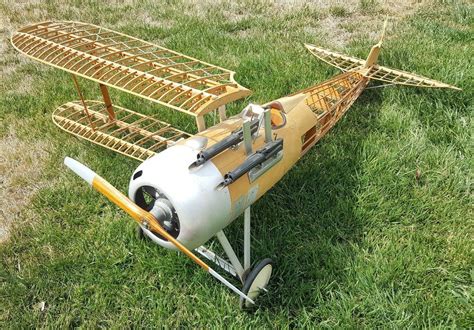Nieuport 28 Rare Proctor Rc Model Airplane 80 Wingspan Kit Engine Wwi