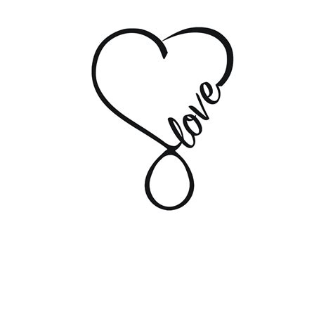Infinity Love Heart Instant Download Svg Png Eps Dxf  Etsy