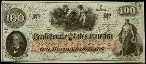 Please send us a clear photo, front and back, of your old confederate paper money. Confederate Money One Hundred Dollars 1862 John C. Calhoun T-41|World Banknotes & Coins Pictures ...