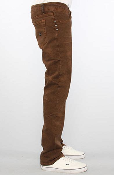 Kr3w The K Slim Fit Jeans In Dirty Brown Wash In Brown For Men Lyst