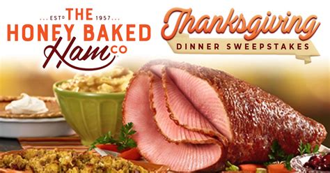 honey baked ham thanksgiving dinner sweepsateks 2021