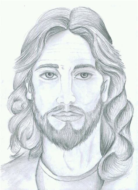 Dibujos A Lapiz De Jesus Rostro De Cristo A Lapiz Dibujos A Lapiz Pinterest