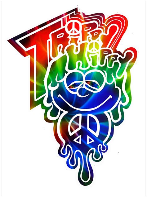 Trippy Hippy Sticker By Lolxlegit Redbubble