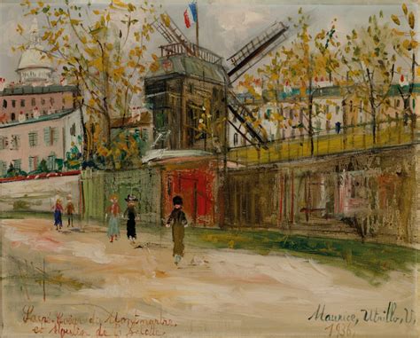 Maurice Utrillo Moulin De La Galette Et Sacré Cœur De Montmartre
