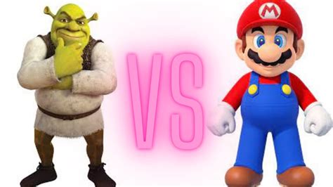 Gran Pelea Shrek Vs Mario 💀 Youtube