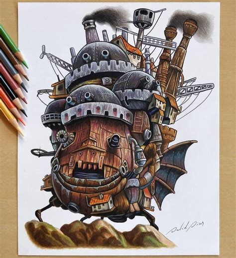 Howls Moving Castle Drawings Spanning Many Different Subjects Click