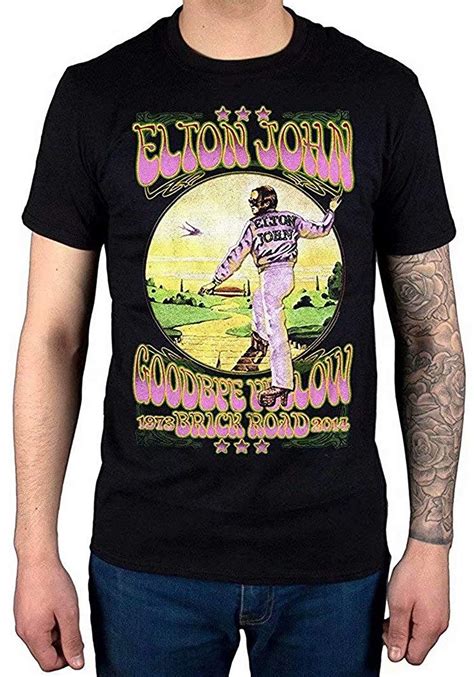 Tiwywln Elton John Goodbye Yellow Brick Road S Fashion T Shirt Stellanovelty
