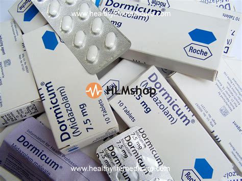 Dormicum 75mg By Roche 10 Tablets Strip Healthy Life Medicare