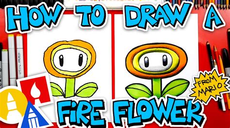 You can also teach your child how the honey bee collects nectar from flowers and stores it in the. How To Draw A Fire Flower From Mario - Art For Kids Hub ...