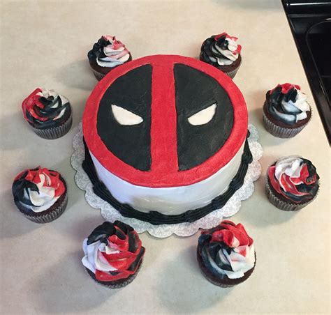 Deadpool Cake Deadpool Cake Deadpool Birthday Pool Cake