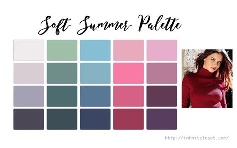 Some Colors From The Soft Summer Palette Soft Summer Palette Soft