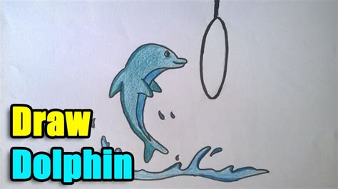 How To Draw A Dolphin Jumping Out Of The Water Alter