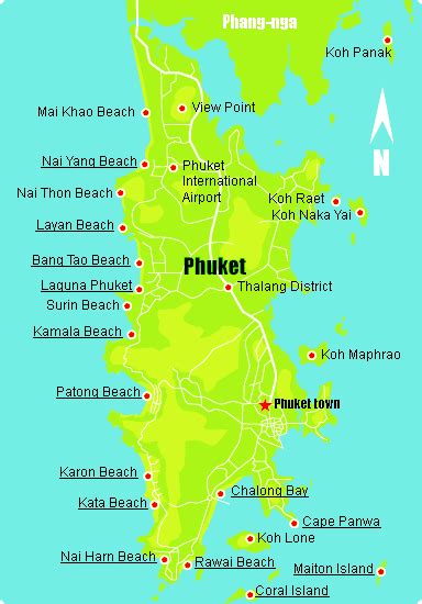 Map Of Southern Thailand Islands