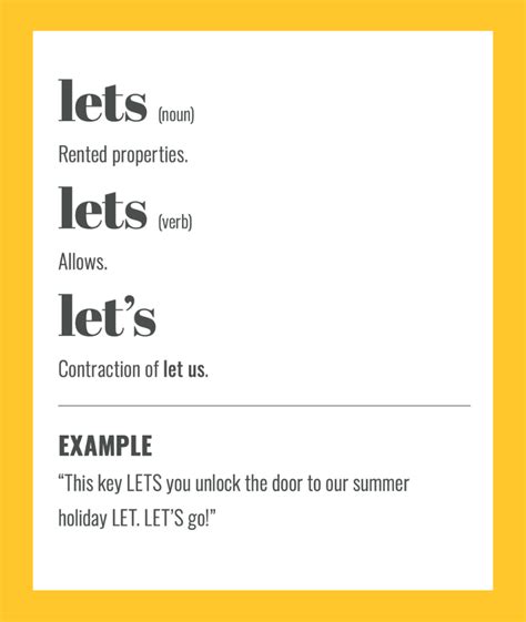 Lets Vs Lets Simple Tips To Remember The Difference Sarah Townsend Editorial