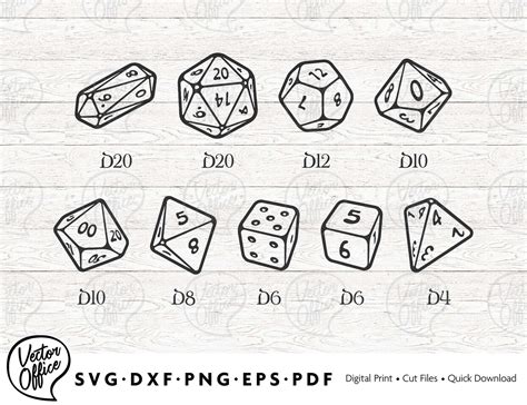 Bundle Dnd Dice Svg Dungeons And Dragons Svg D20 Dice Dice Etsy Canada