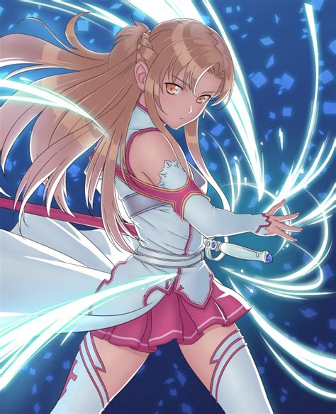 Seeker Shzyu Asuna Sao Sword Art Online Bad Id Bad Pixiv Id Highres 10s 1girl Armor