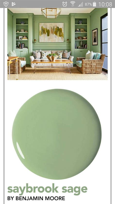 Love This Green Paint Saybrook Sage By Benjamin Moore Paint Colors For Home Green Floor