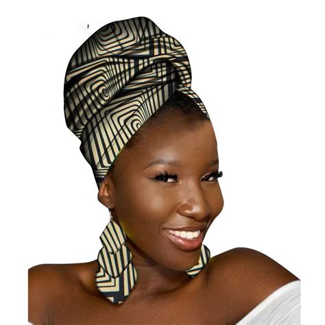 African Turbans African Headwraps For Woman African Headscarf Nigerian Headtie With Matching