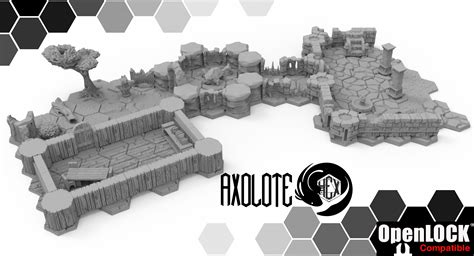 3d Printable Hex Grid Dungeons Dungeonsanddragons