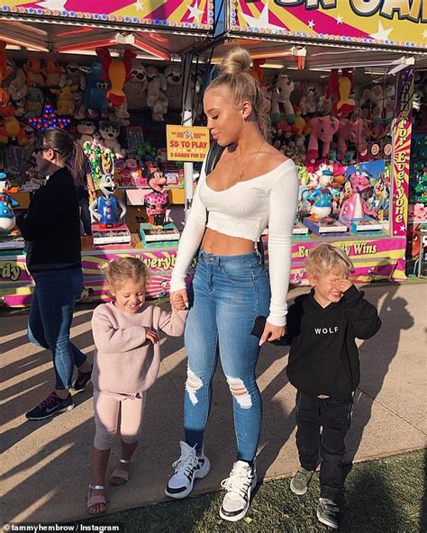 Tammy Hembrow Wears A Tiny Bikini At The Beach With Her Two Children