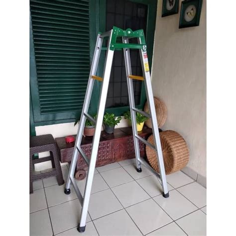 Tangga Lipat 1.5 M // Tangga Aluminium 2 Fungsi // Tangga Alumunium 1,5