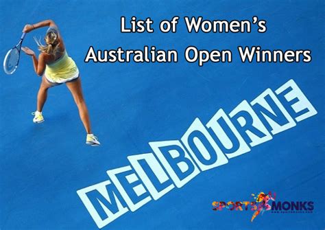 Womens Australian Open Winners List Of Australian Open Womens Champions