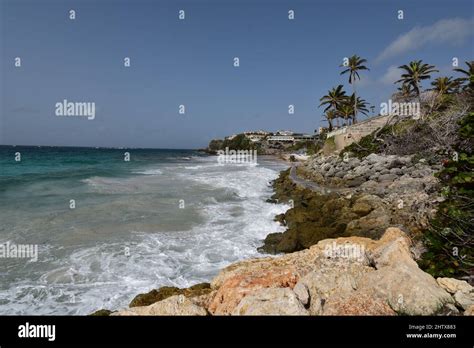 Crane Beach Barbados Stock Photo Alamy