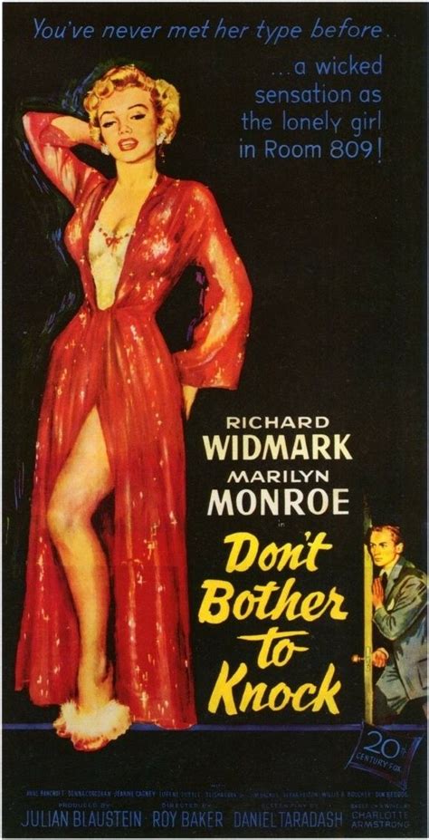 MM Don T Bother To Knock 1952 Film Affiche Film Marilyn Monroe