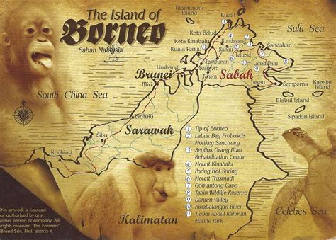 Uggah cites online survey as among reasons for sarawak's az covid vaccine acceptance. MY POSTCARD-PAGE: MALAYSIA ~The island of Borneo - map