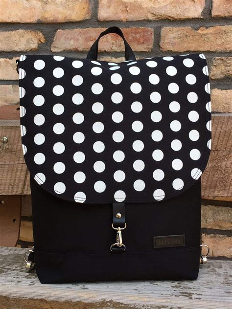 Polka Dots Womens Customizable Backpack Aris Bags