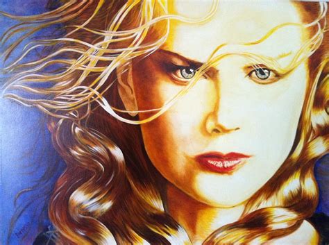 Nicole Kidman Painting By David Rhys Fine Art America