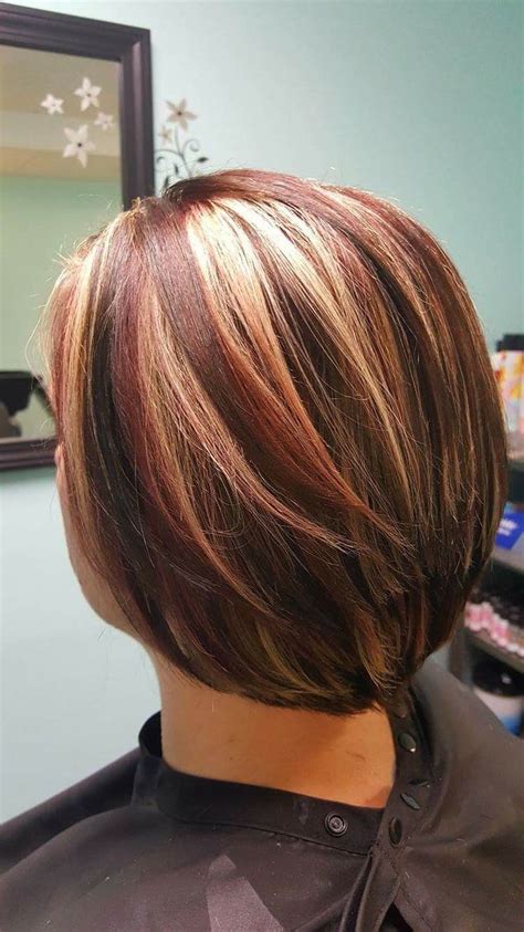 Red And Blonde Highlights Hair By Mollie In 2019