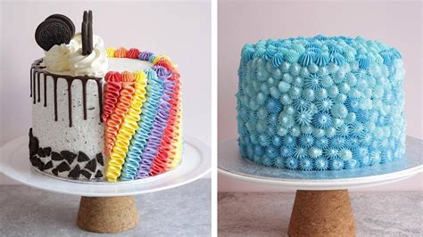 Most Satisfying Cake Decorating Compilation Awesome Rainbow Cake