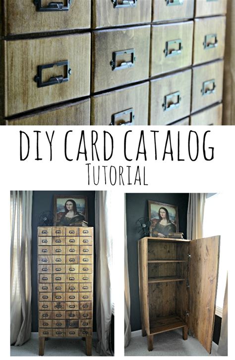 Diy Card Catalog Cabinet Tutorial — Decor And The Dog