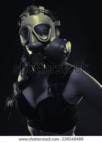 Naked Girl Us Armystyle Motorcycle Helmet Stock Photo Shutterstock