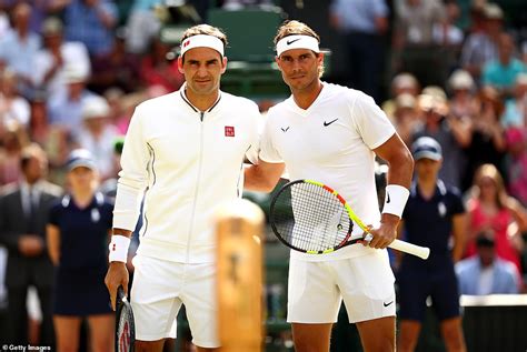 Roger Federer And Rafael Nadal Resume Wimbledon Rivalry Daily Mail Online