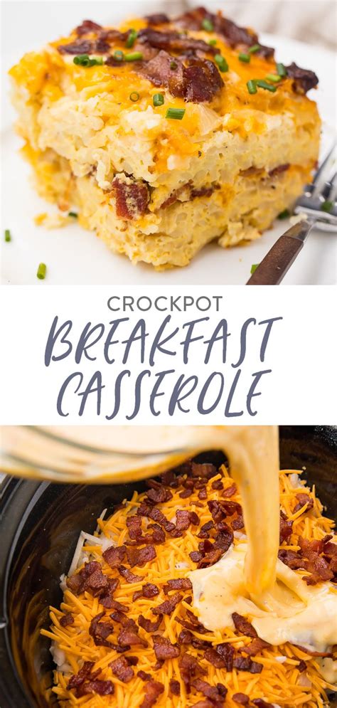 Eating a balanced, filling breakfast is one of the best ways to start your day. Crockpot Breakfast Casserole | Recipe | Crockpot breakfast, Crockpot breakfast casserole ...