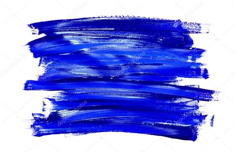 Paint Brush Stroke Texture Blue Watercolor — Stock Photo © Svetamart