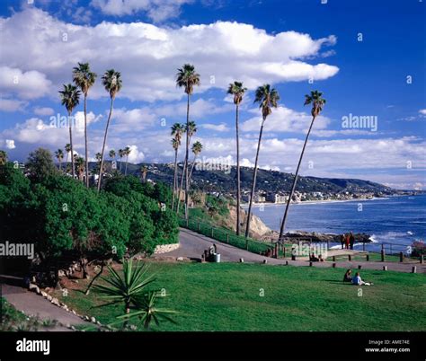 Heisler Park In Laguna Beach In California Showing Panoramic View Of