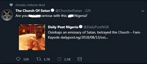 Church Of Satan Femi Fani Kayode Dey Make Dem Swear For Nigeria Bbc